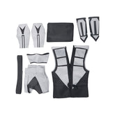 Mortal Kombat Smoke Grey Outfit - Premium Cosplay Costume - Coscosmos